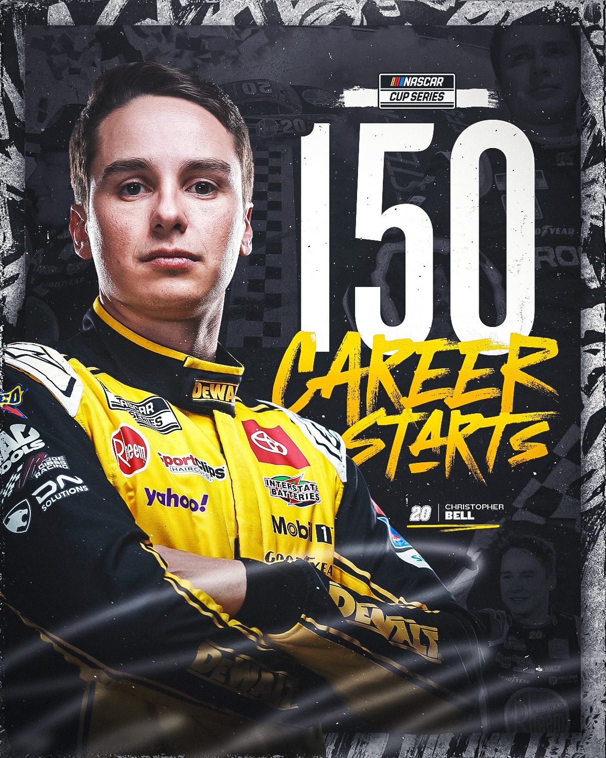 Number 150 for CBell! Congratulations to Christopher Bell on 