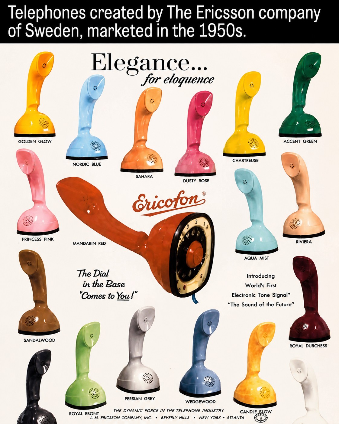 Ericsson telephones from the 1940s
