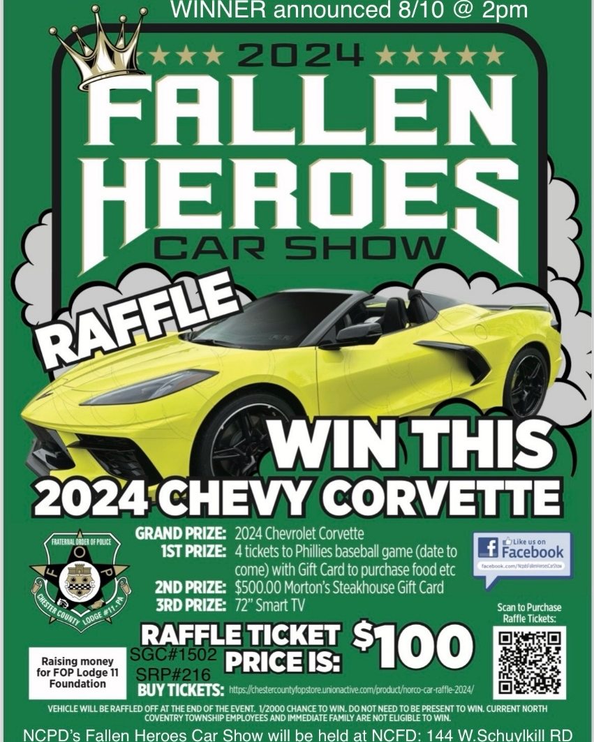 Red - 🚓 **Support the Norco Police Department & Win a Corvette! 🚓 We're ...