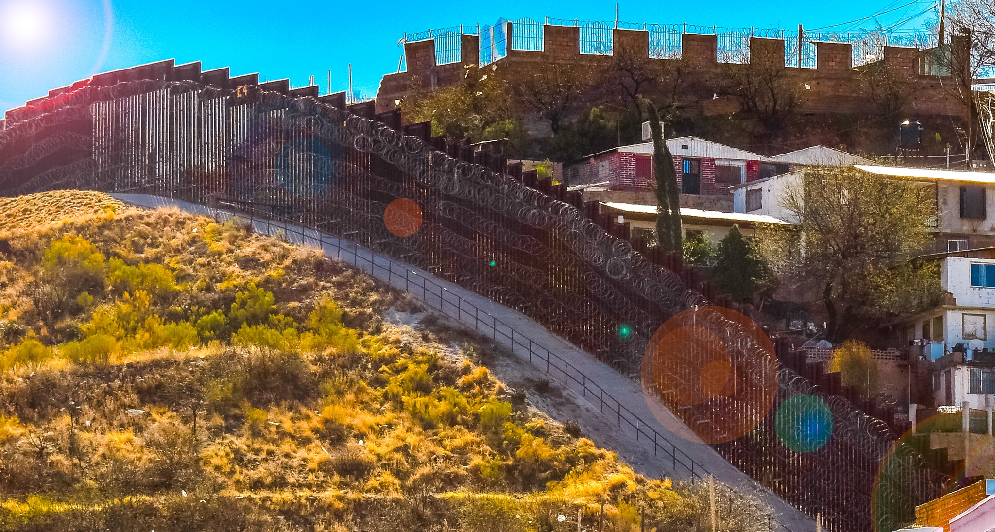 Jeff Rainforth - The border wall in Nogales covered top to... | Facebook
