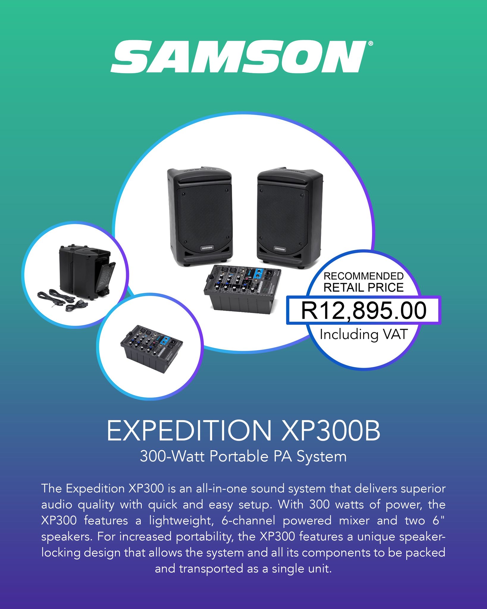Audiosure - The Samson Expedition XP300 is an all-in-one...