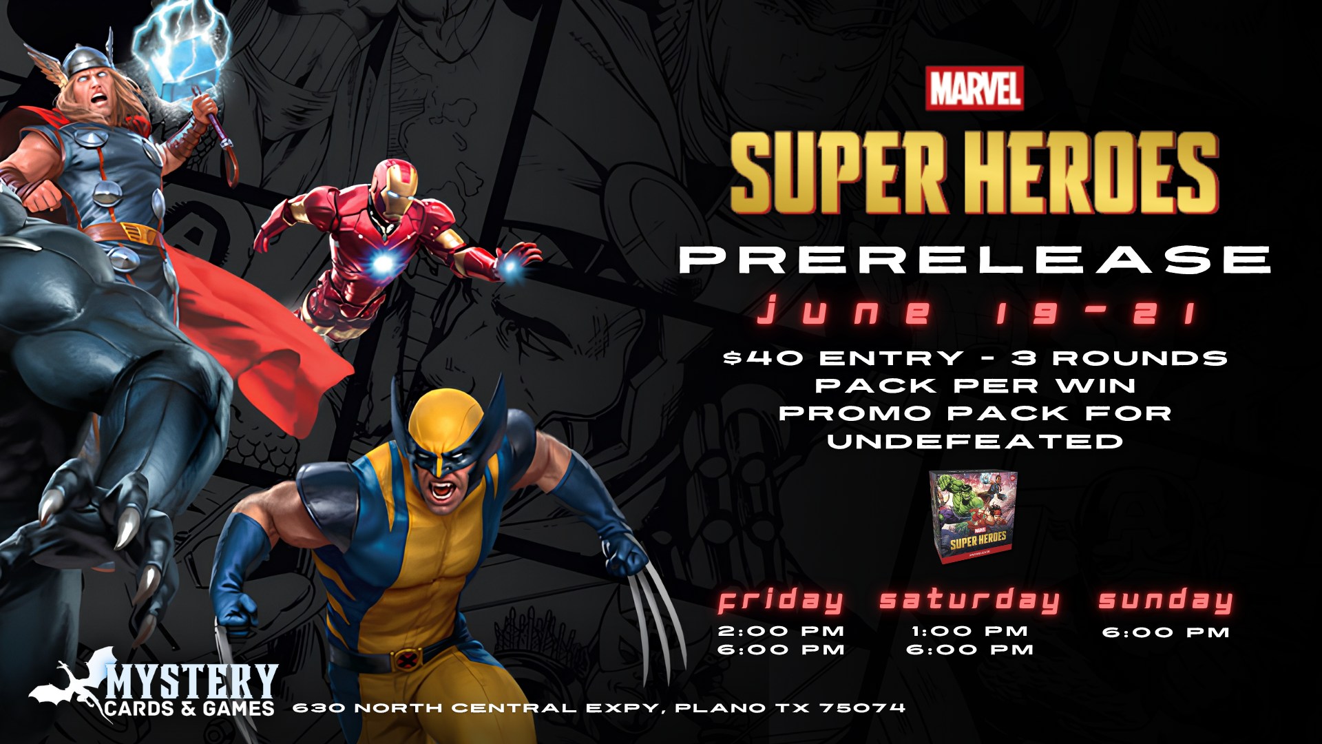 Mystery - MTG x MARVEL: SUPER HEROES PRERELEASE IS ALMOST HERE 