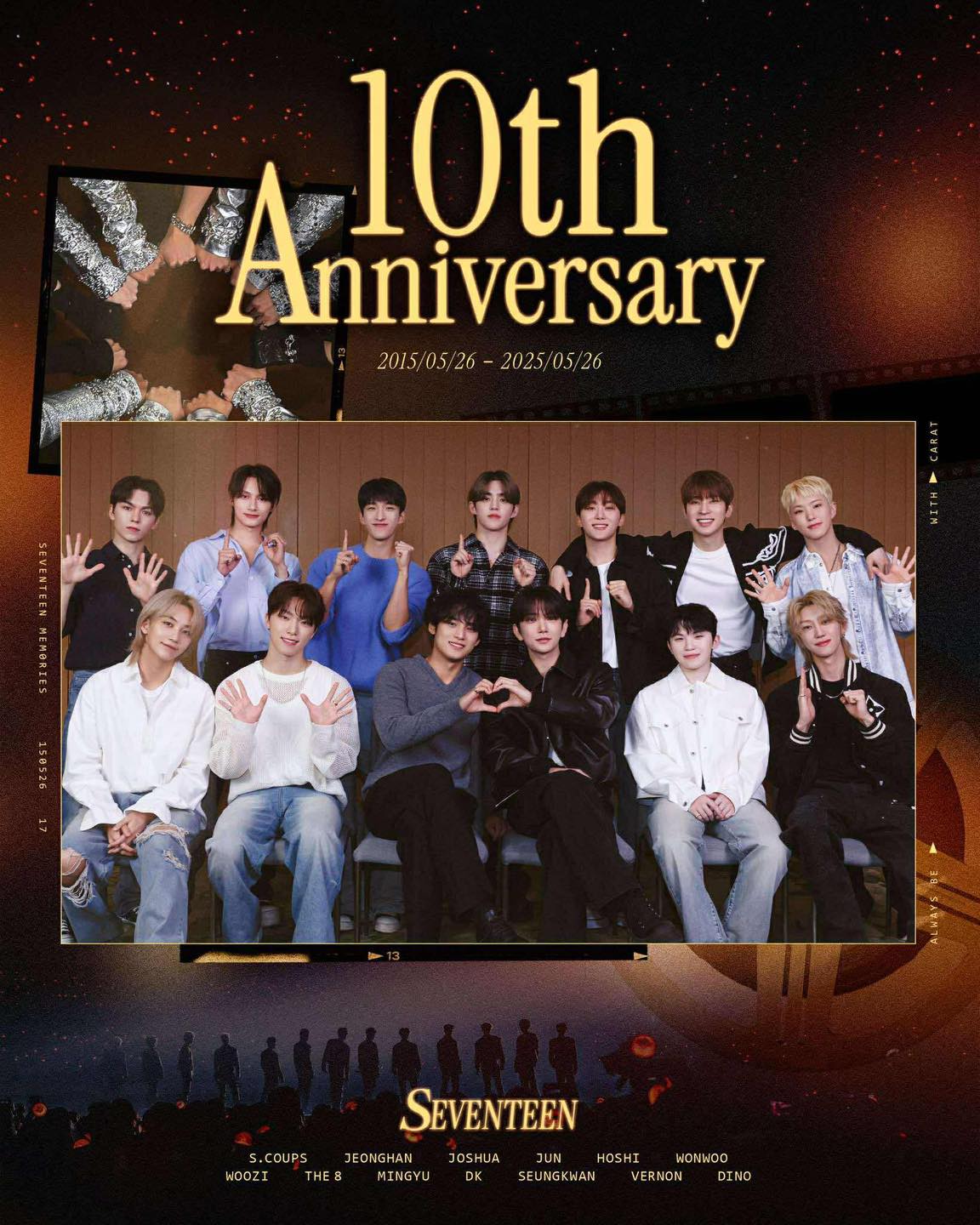HAPPY 10TH DEBUT ANNIVERSARY, SEVENTEEN! 🎉 SEVENTEEN is marking a