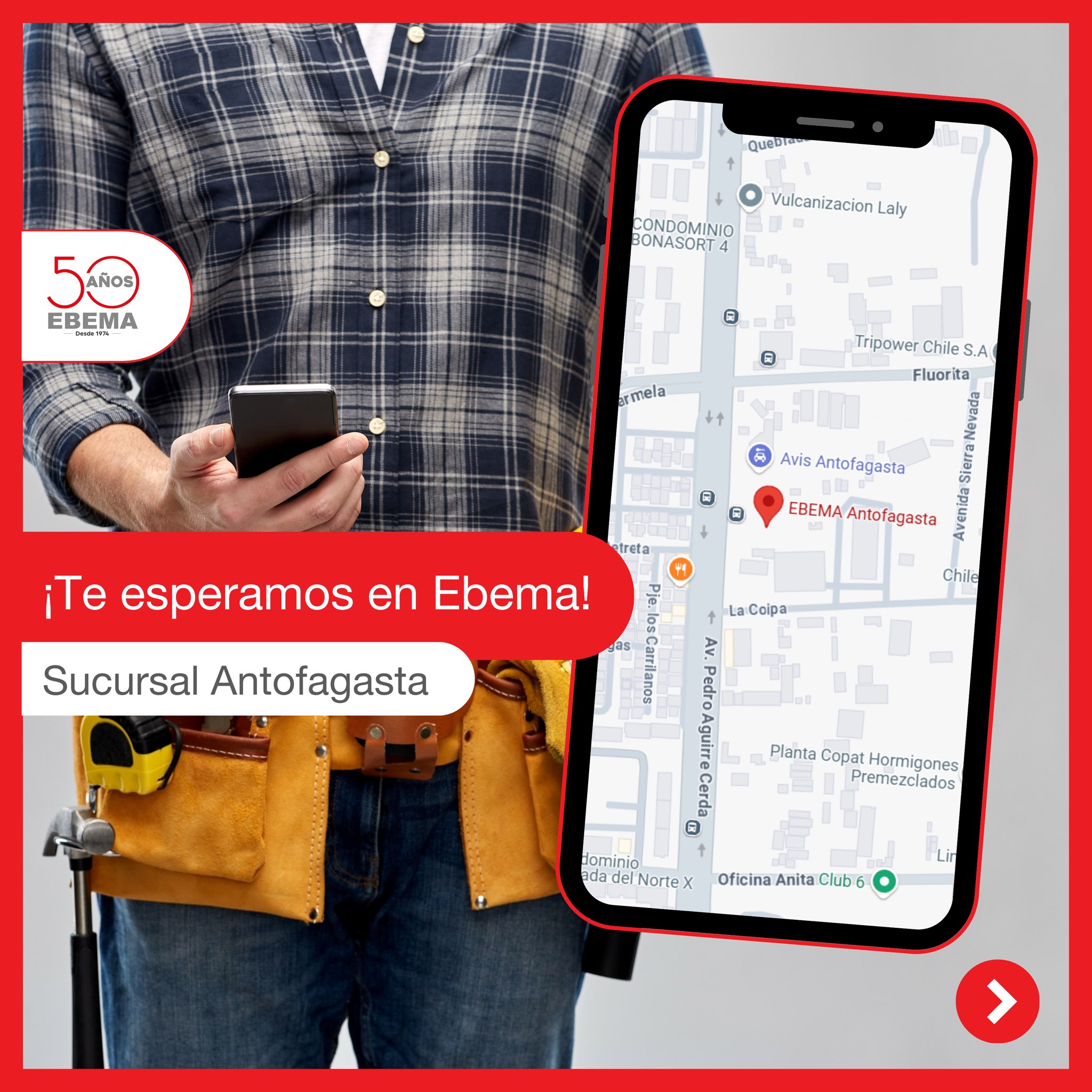 Ebema - 🏗️ Nuestras sucursales de Ebema Antofagasta y...