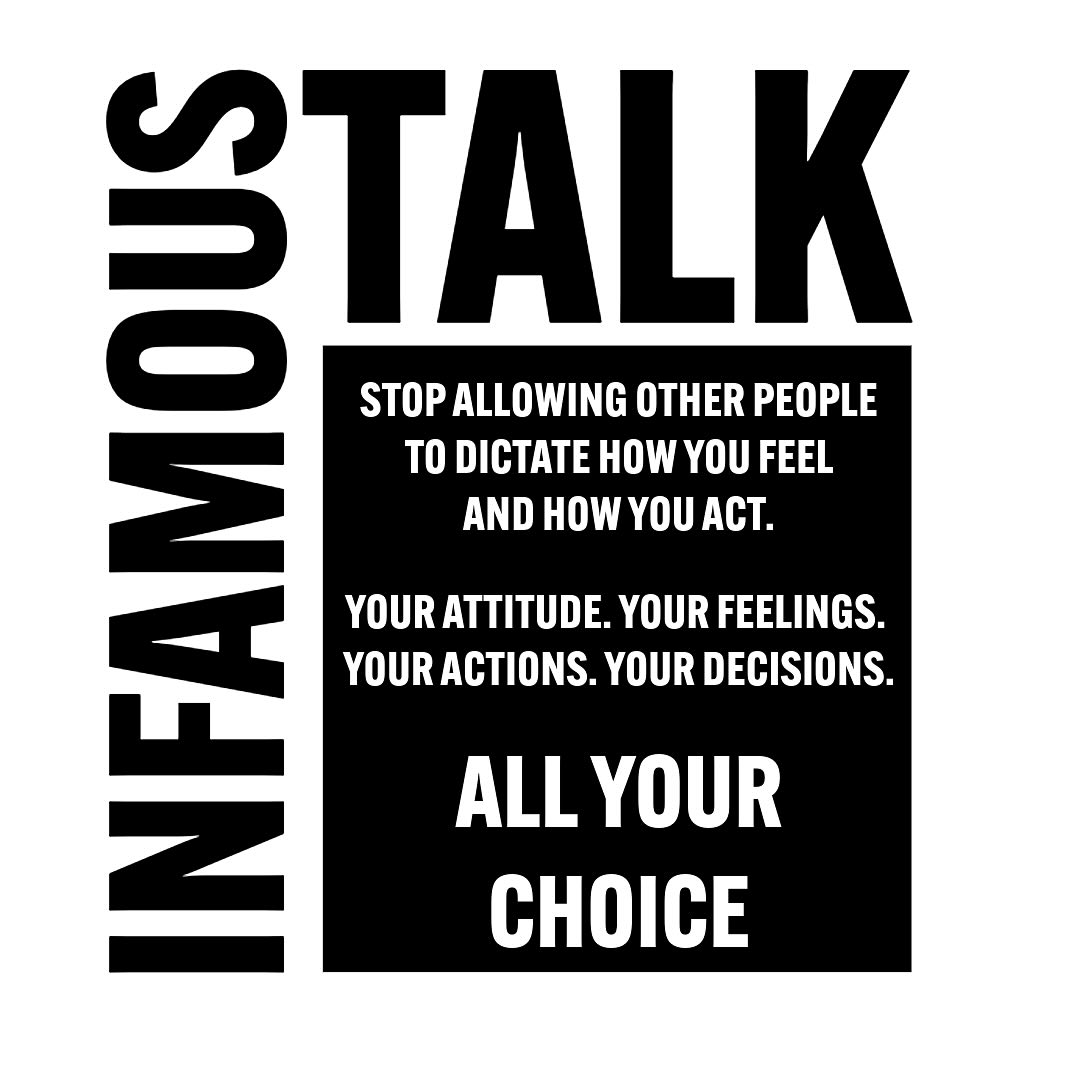 Infamously - 🗣️Take ownership of what you do and how you feel 🗣️ #owner ...