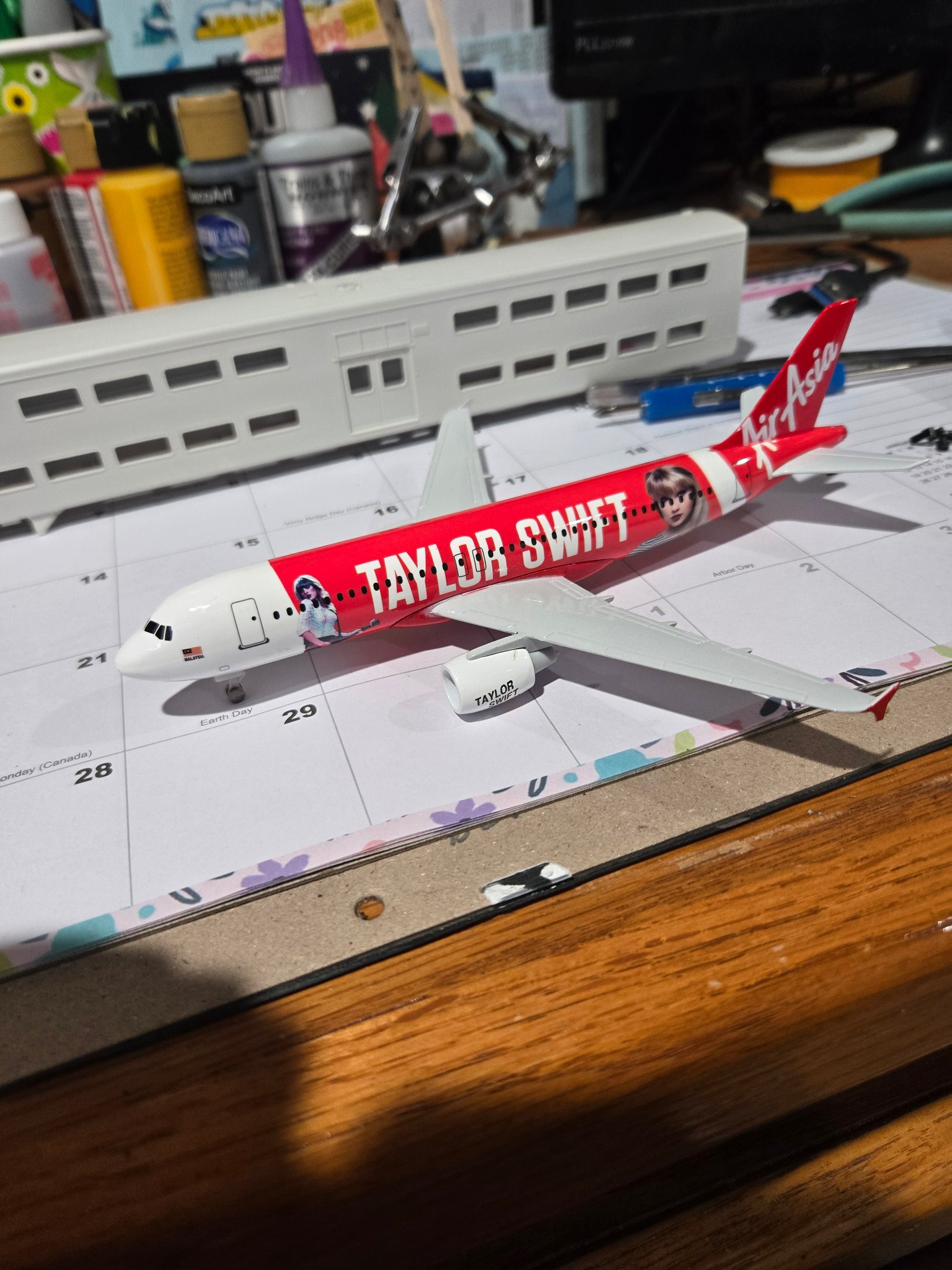 Taylor Swift fan finds Air Asia airplane model