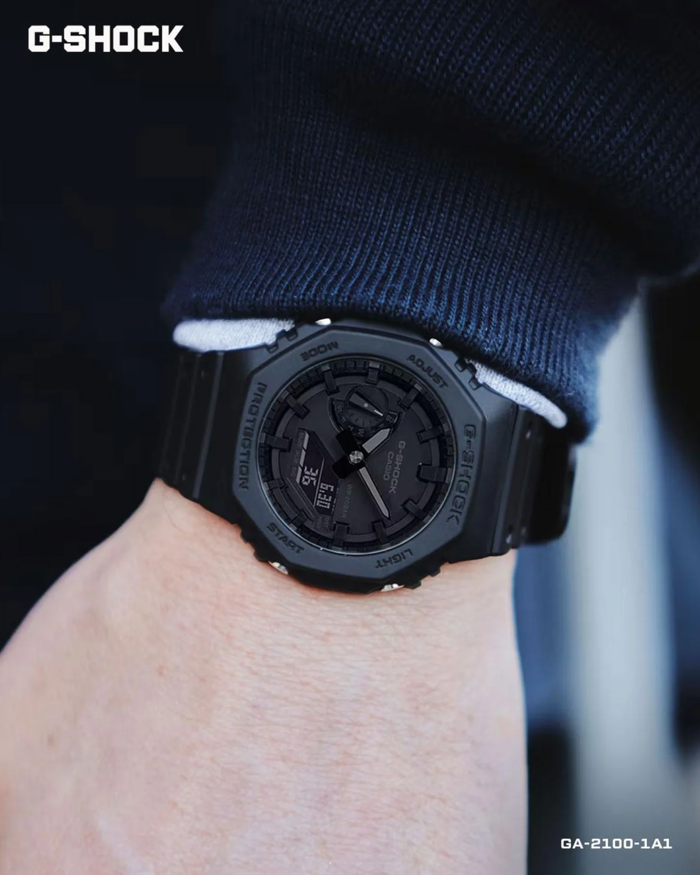 CASIO - Understated yet powerful—the G-SHOCK GA-2100-1A1 fits 