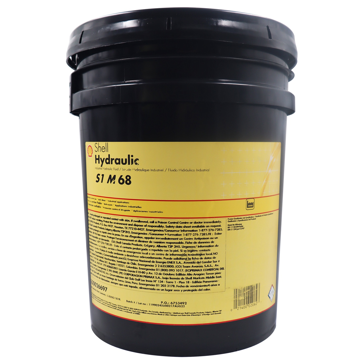 Agrocauchos - SHELL HYDRAULIC S1 M 68 Lubricante hidráulico ...