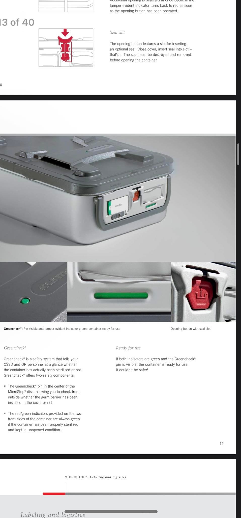 Has anyone used KLS Martin Microstop or Marsafe containers?
