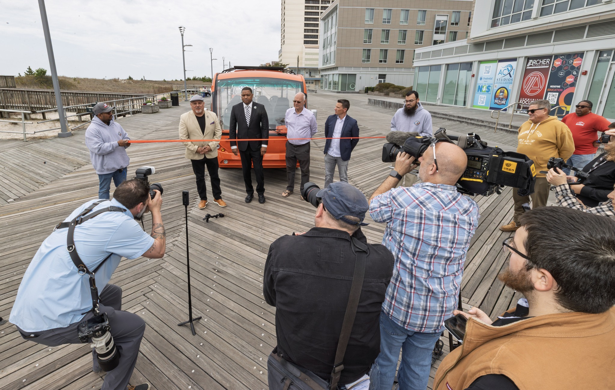 City - Boardwalk Tram Tour Ribbon Cutting - April 30, 2025 (Credit: Ed ...