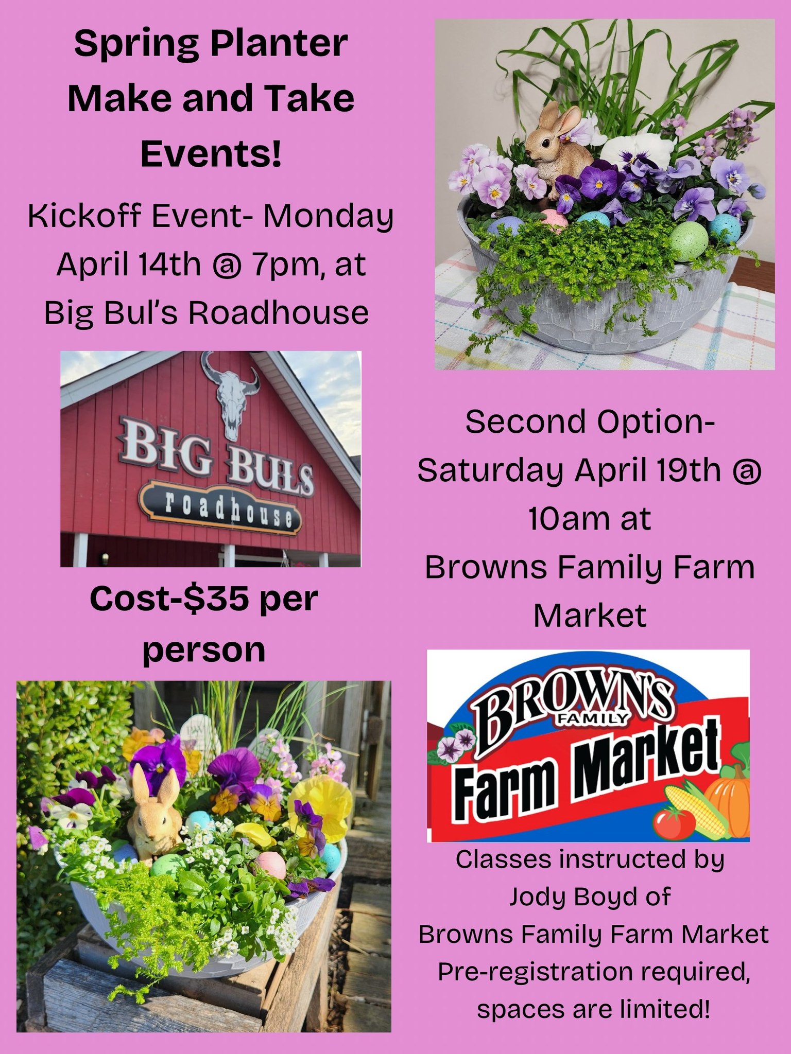 Spring Make and Take Event *Pre-registration Required