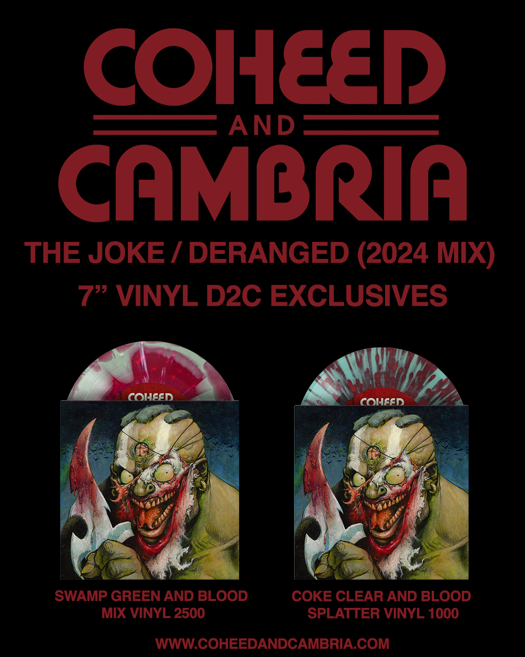 Coheed and Cambria vinyl exclusives available