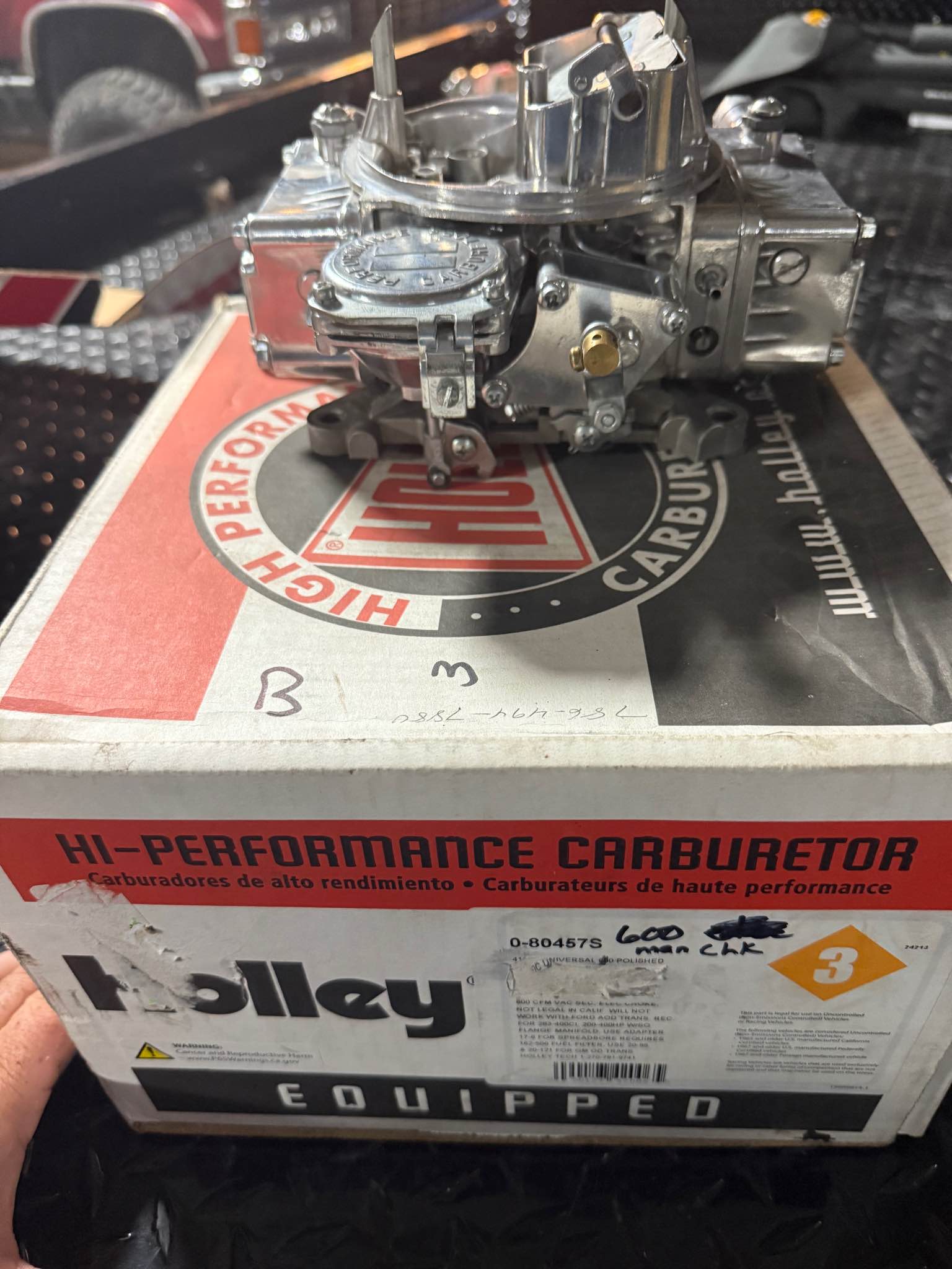 HOLLEY 600CFM STREET WARRIOR CARBURETOR WITH MANUAL CHOKE. - Car ...