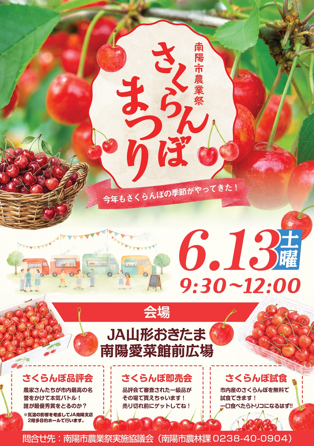 山形県産さくらんぼ 南陽 2〜3L 正規品 南陽 さくらんぼ 山形県産さくらんぼ 南陽 2L・3L 500g 2P