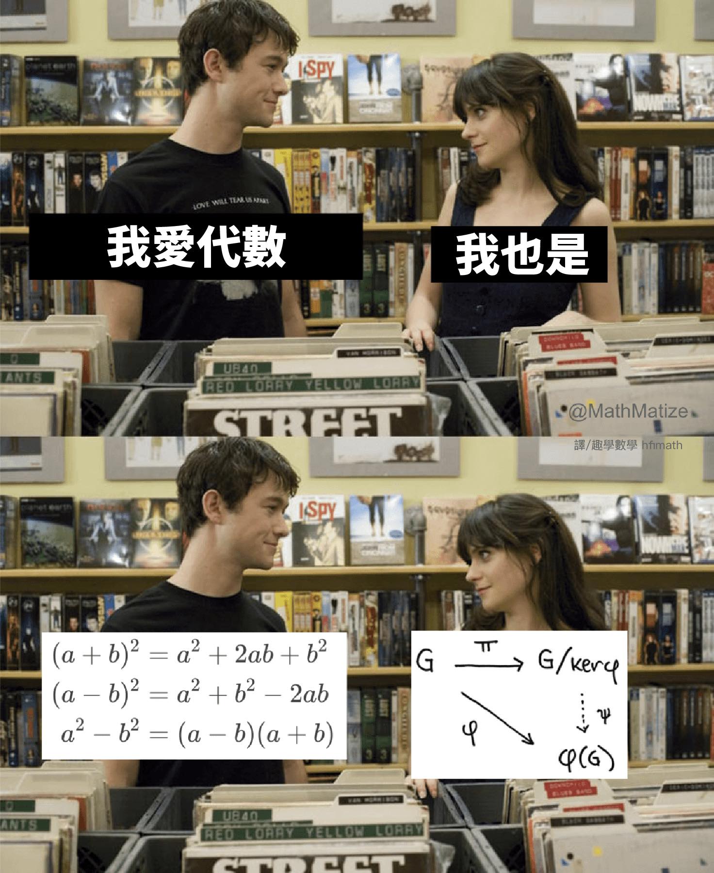 趣學數學 HFIMath - 我們應該沒什麼不同吧？！ MathMatize Memes