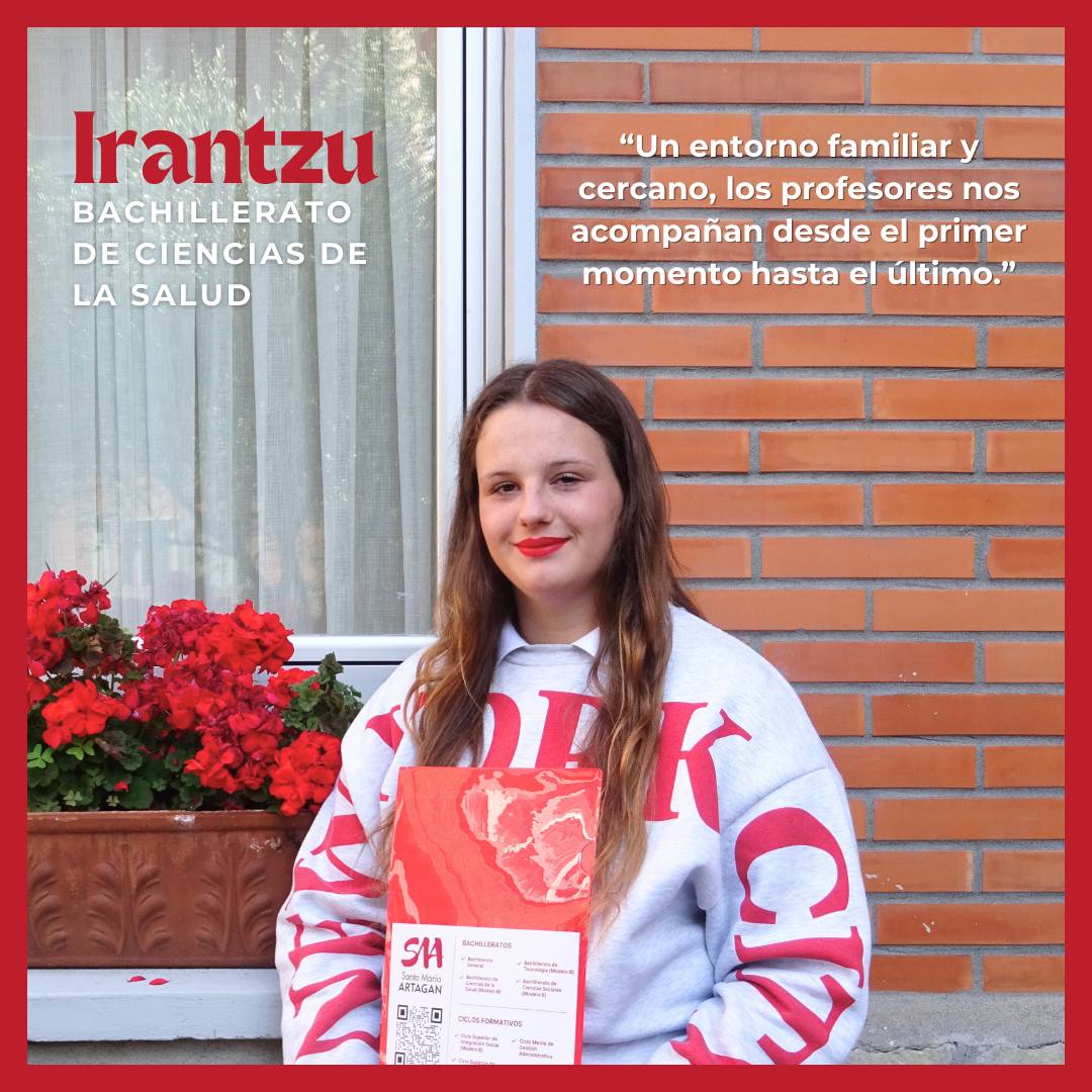 Colegio - Irantzu, nuestra alumna que cursa el Bachillerato de Ciencias ...