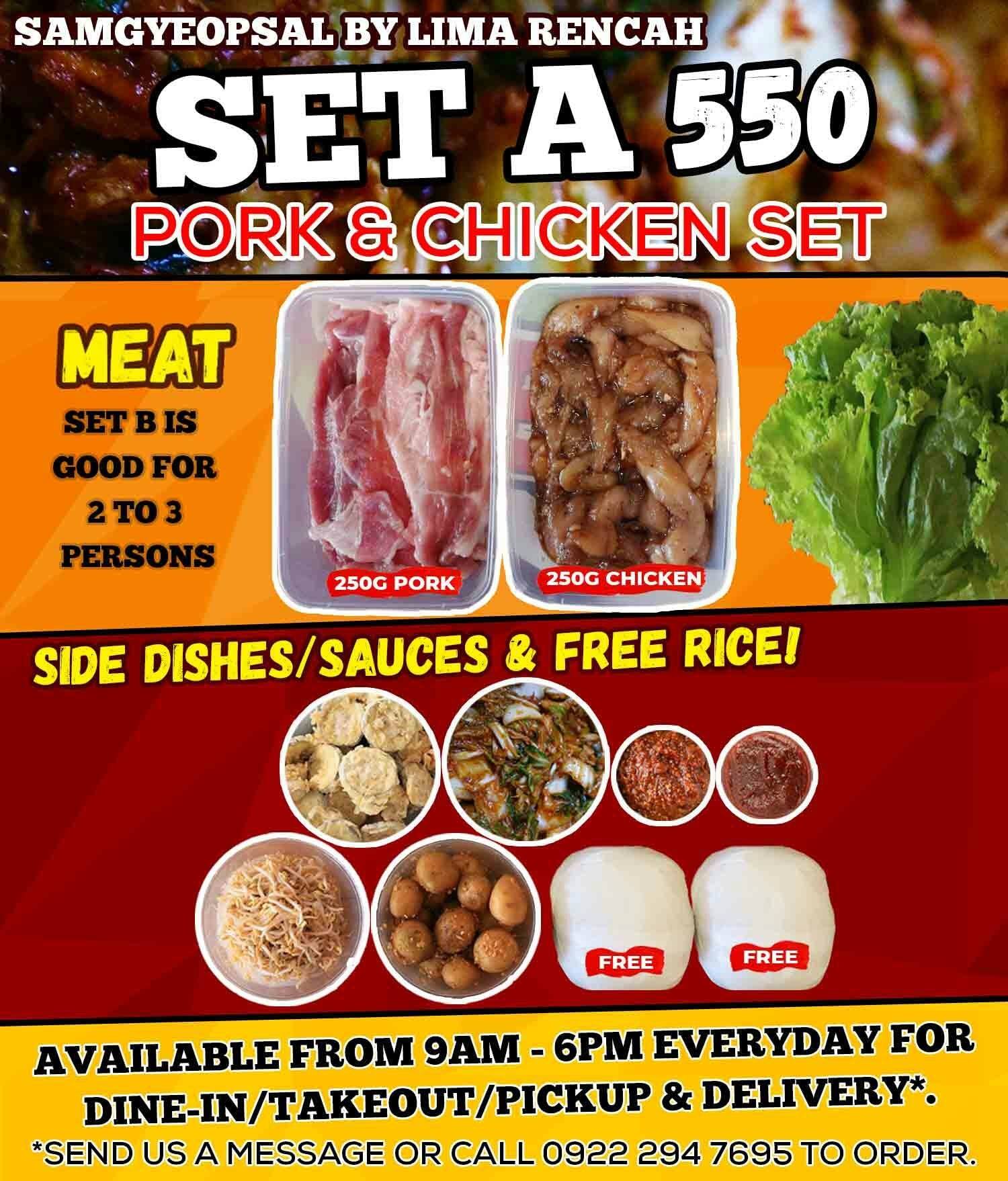 Our samgyeopsal sets are... - Lima Rencah Grill & Bistrobar