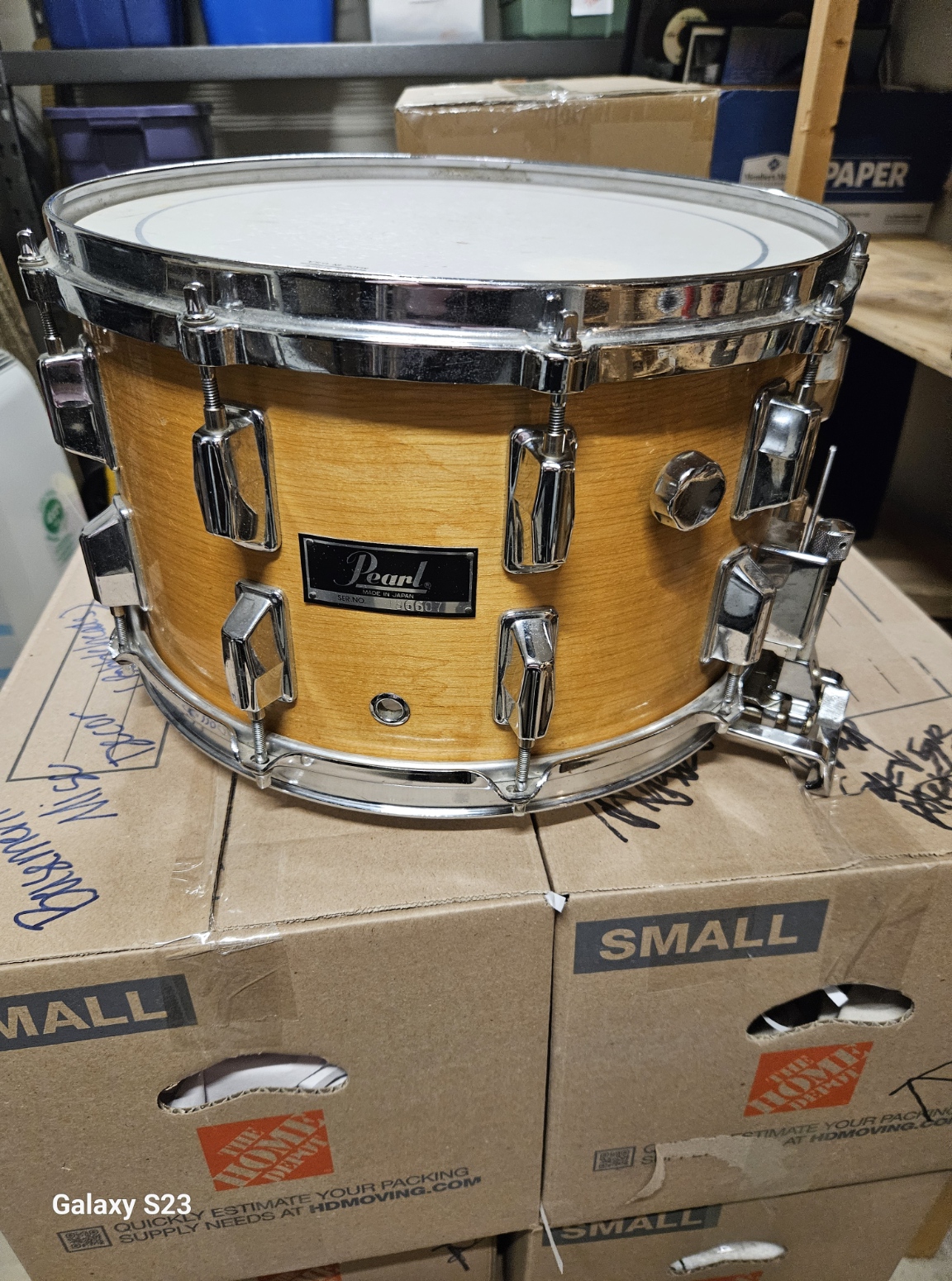 Mid-1980's Pearl ET814X Snare Drum for Sale