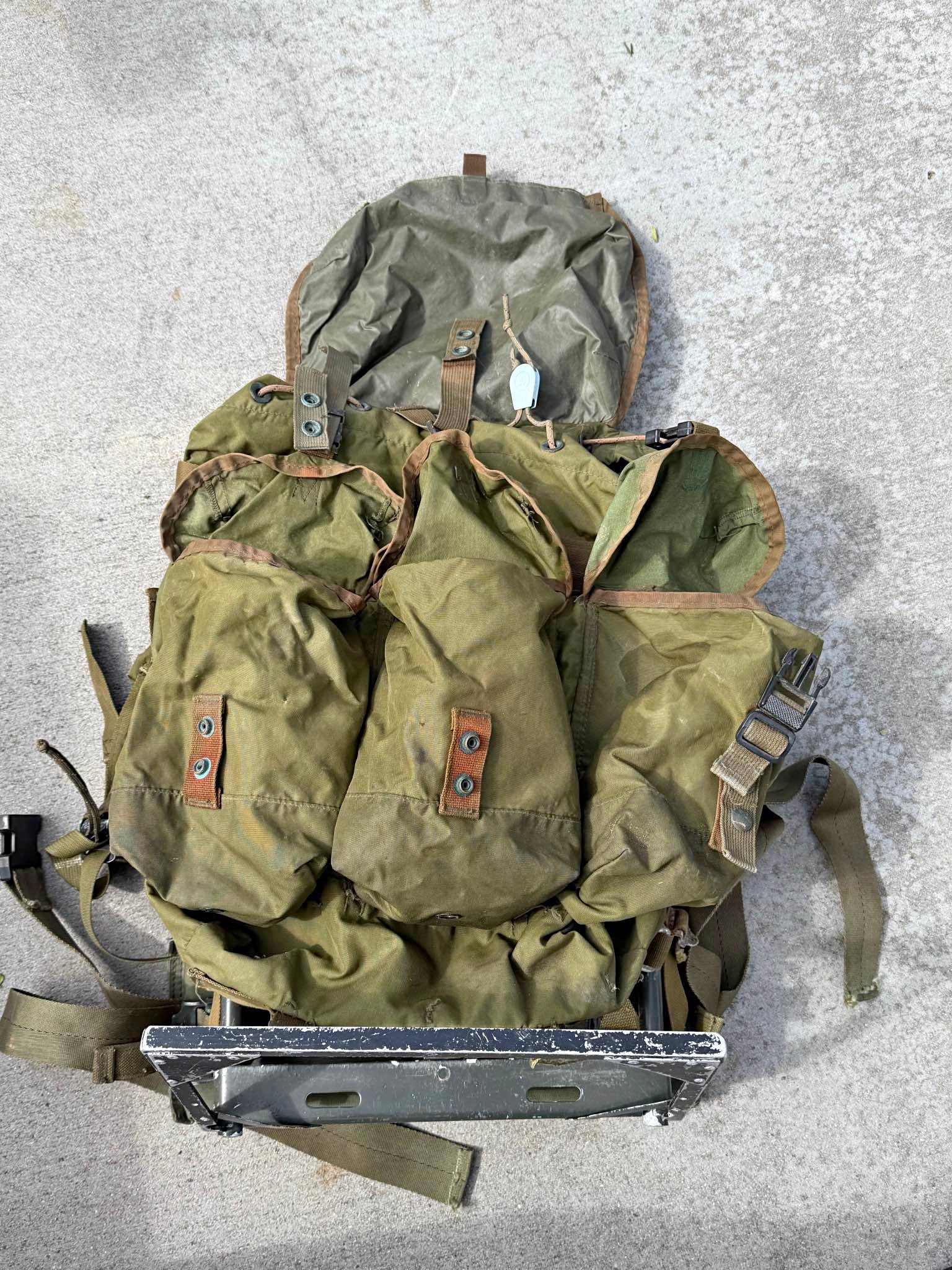 Vintage US Military Alice Pack Rucksack With LC1 Frame Radio Rack ...