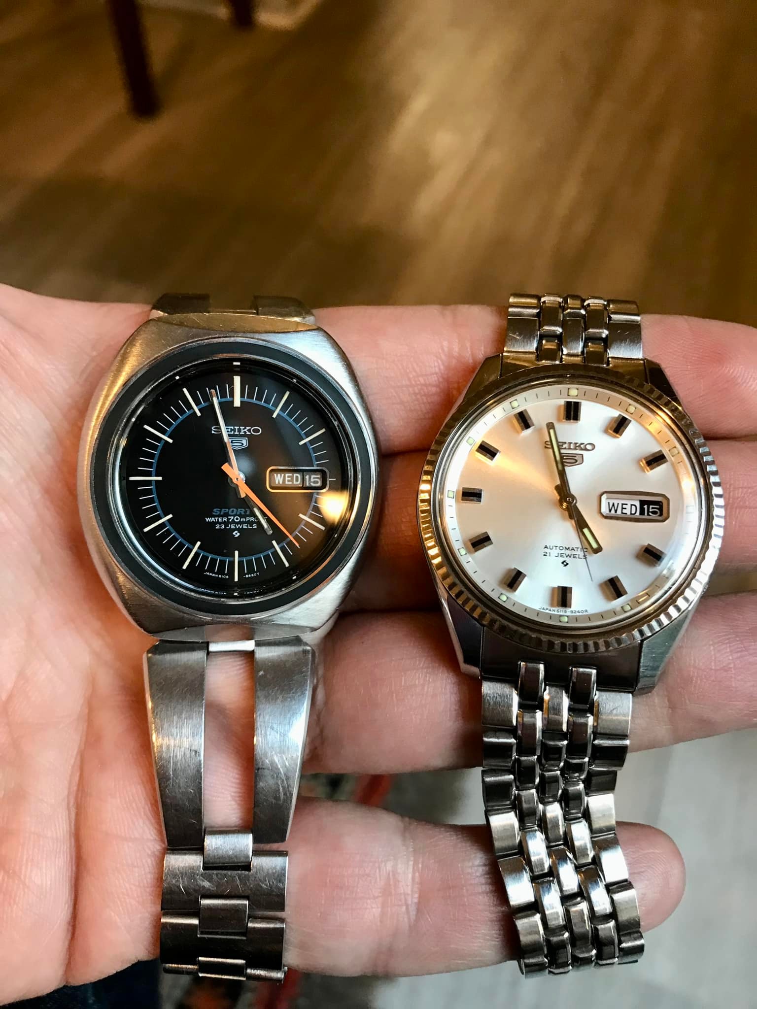 1968 & 1970 Seiko 5's