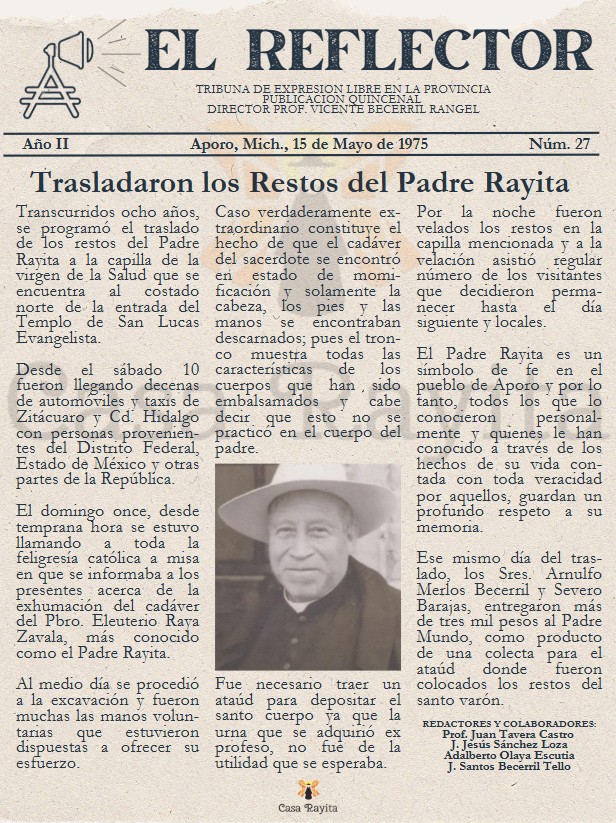 Casa - Un día como hoy hace 50 años, el cuerpo del Padre Rayita quedó ...