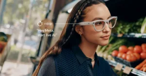 Using AI glasses as a voice assistant