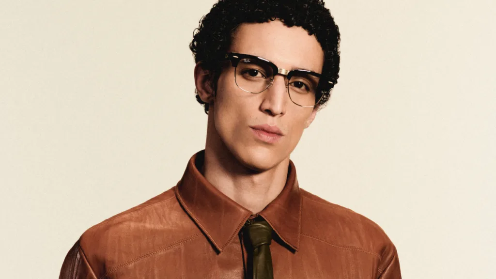 Person wearing Ray-Ban Meta Audio in an official lifestyle image